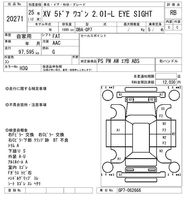 SUBARU XV