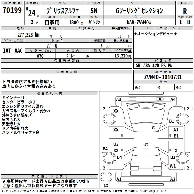 TOYOTA PRIUS ALPHA