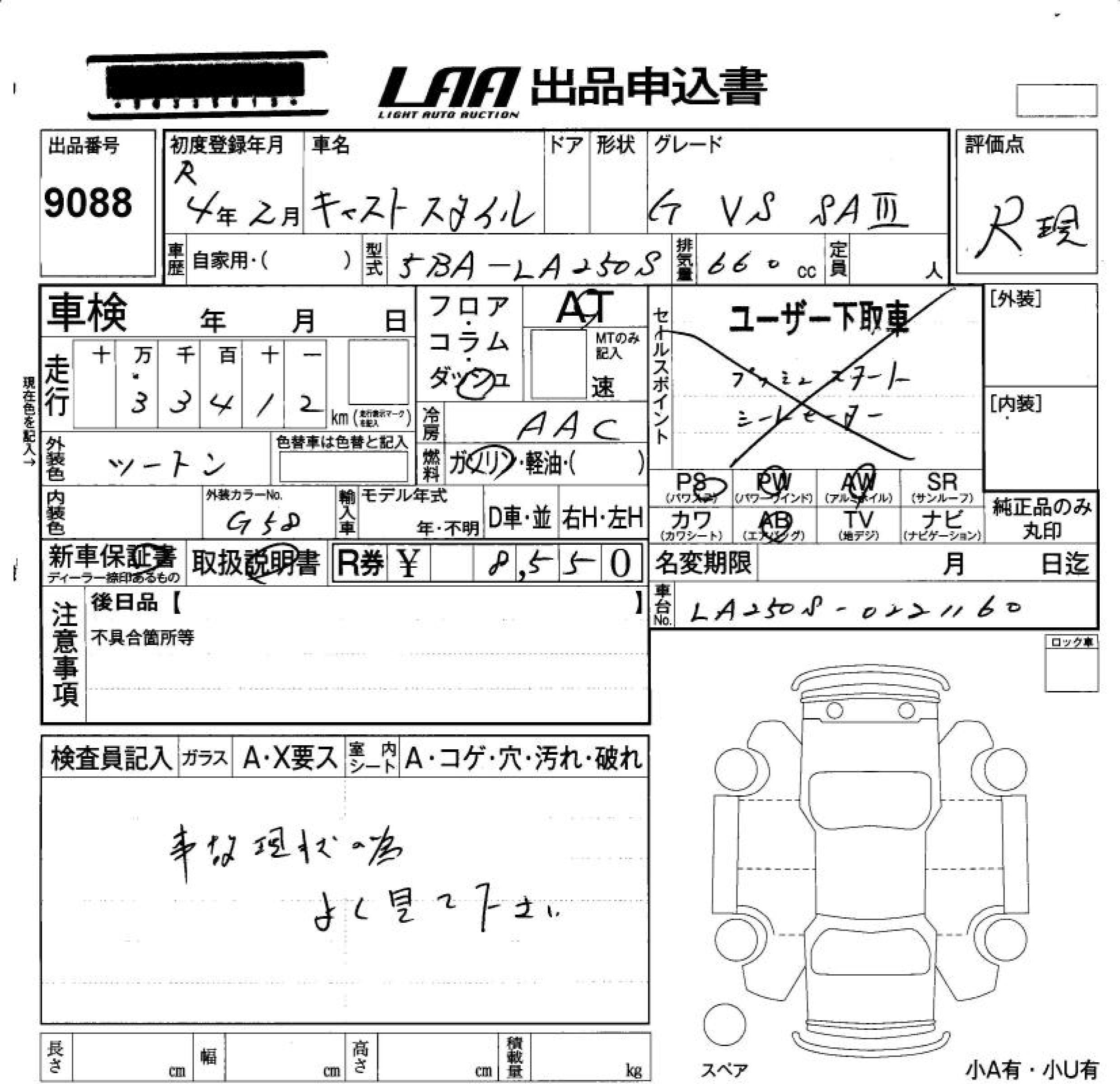 DAIHATSU CAST