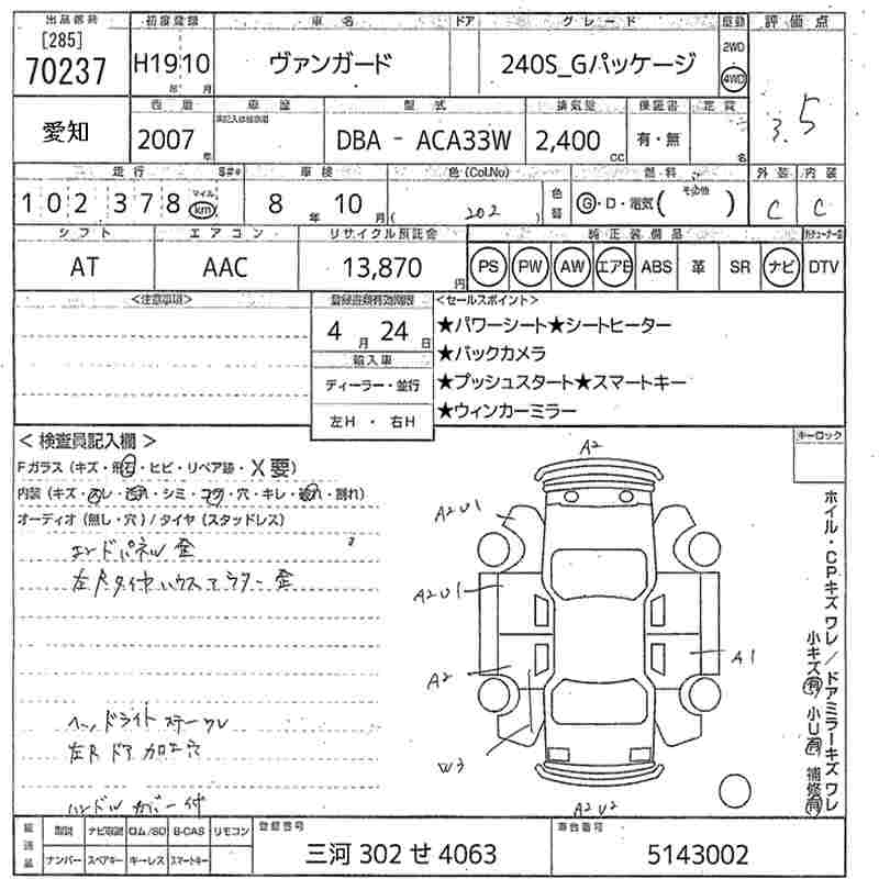 TOYOTA VANGUARD