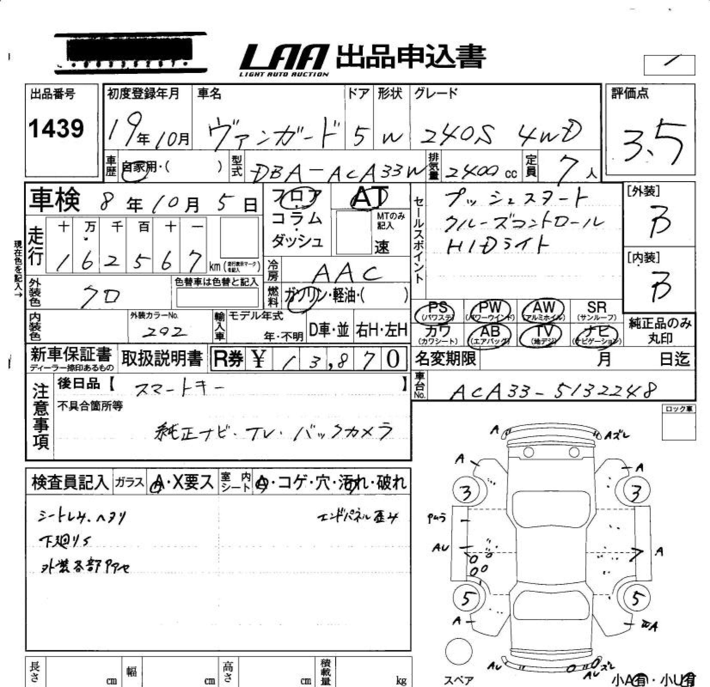 TOYOTA VANGUARD