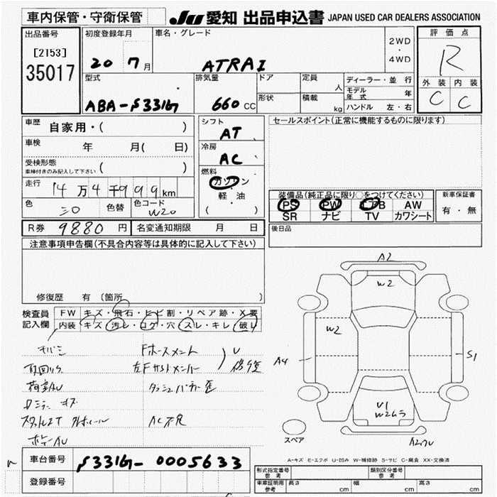 DAIHATSU ATRAI