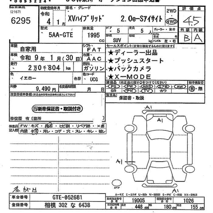 SUBARU XV