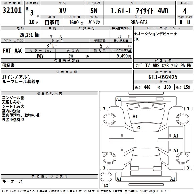 SUBARU XV