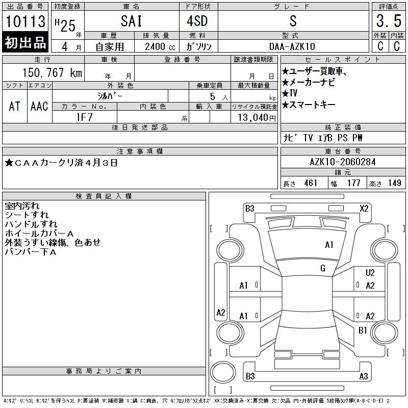 TOYOTA SAI
