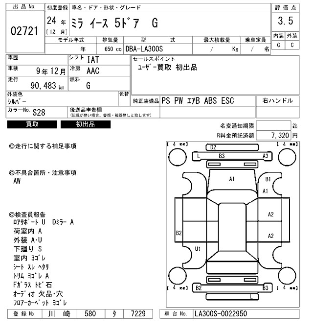 DAIHATSU MIRA E:S
