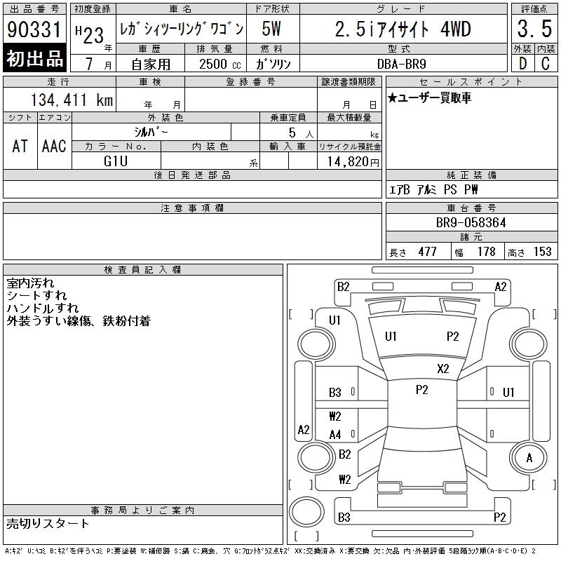 SUBARU LEGACY