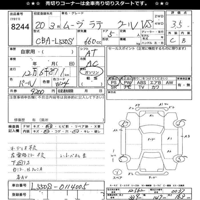 DAIHATSU MOVE LATTE