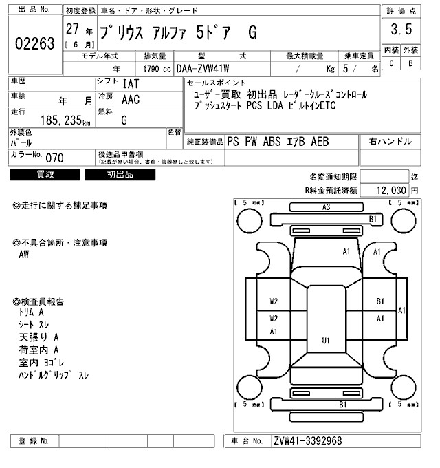 TOYOTA PRIUS ALPHA