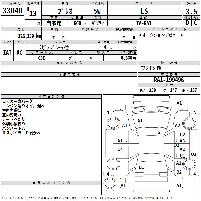 SUBARU PLEO