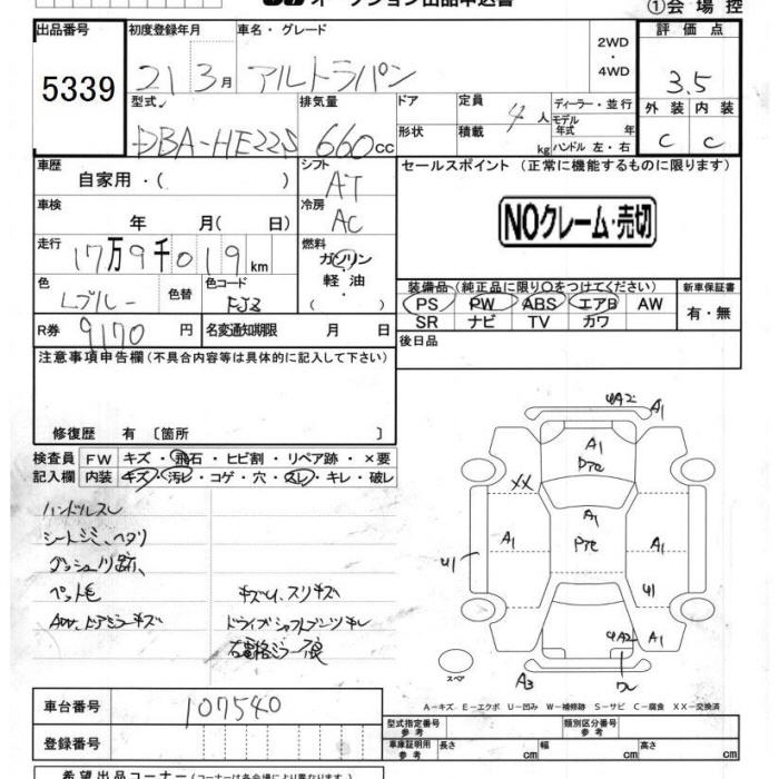 SUZUKI ALTO LAPIN