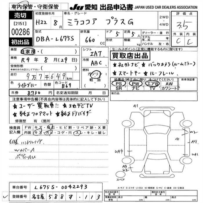 DAIHATSU MIRA COCOA