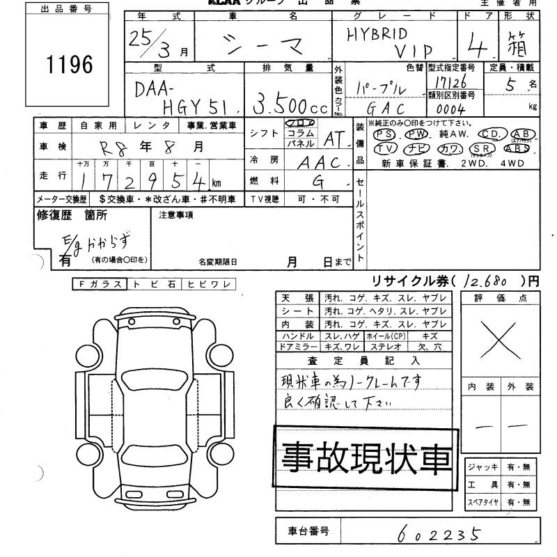 NISSAN CIMA