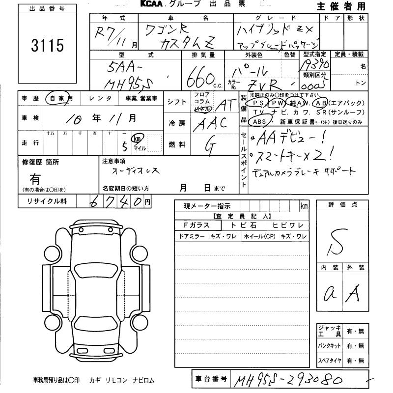 SUZUKI WAGON R