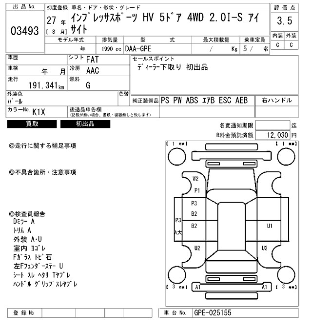 SUBARU XV