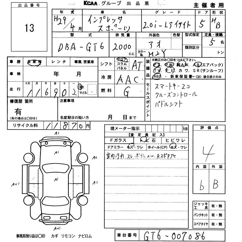 SUBARU IMPREZA
