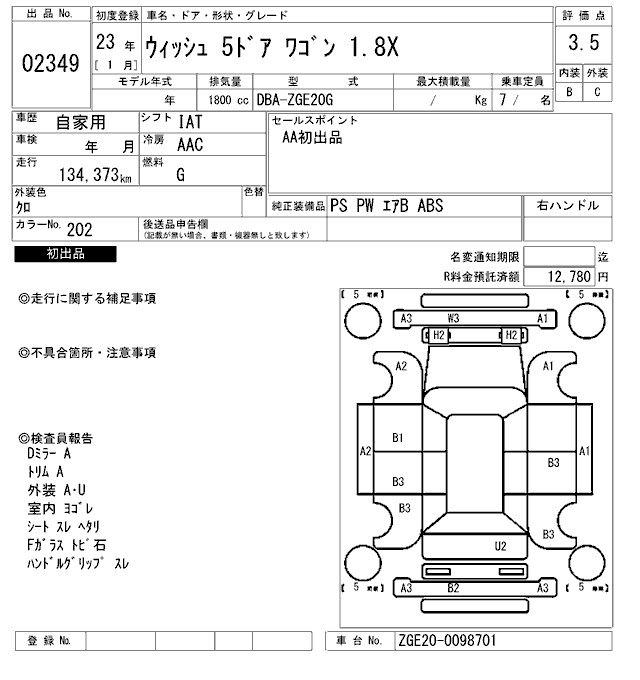 TOYOTA WISH