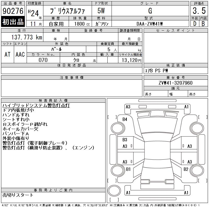 TOYOTA PRIUS ALPHA