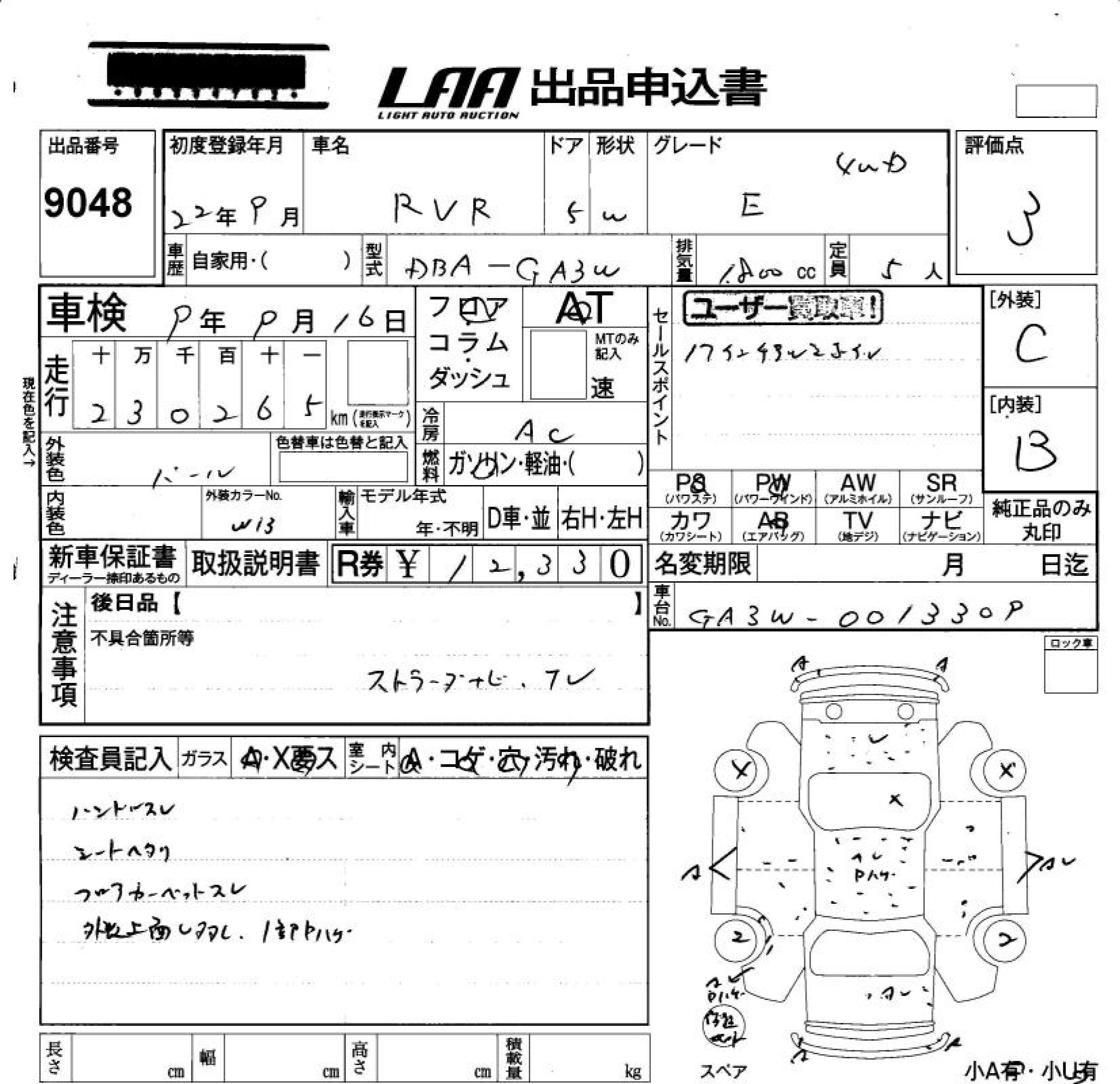 MITSUBISHI RVR