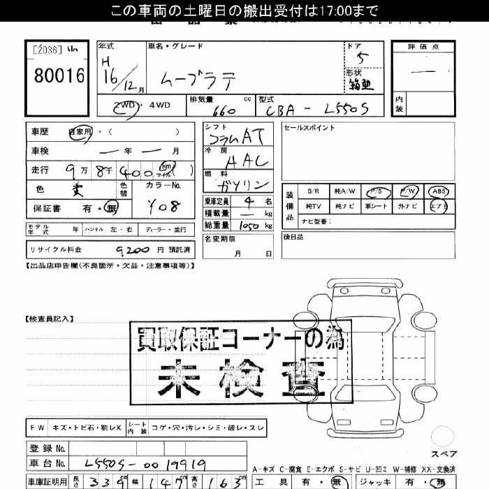 DAIHATSU MOVE LATTE