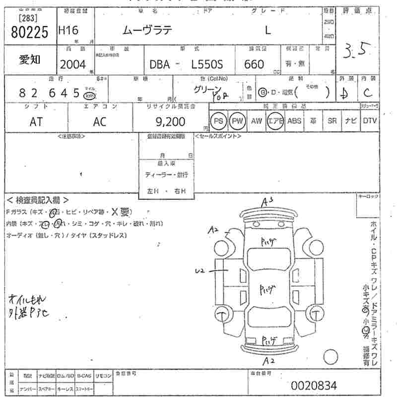 DAIHATSU MOVE LATTE