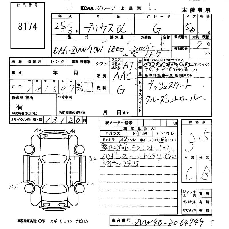 TOYOTA PRIUS ALPHA