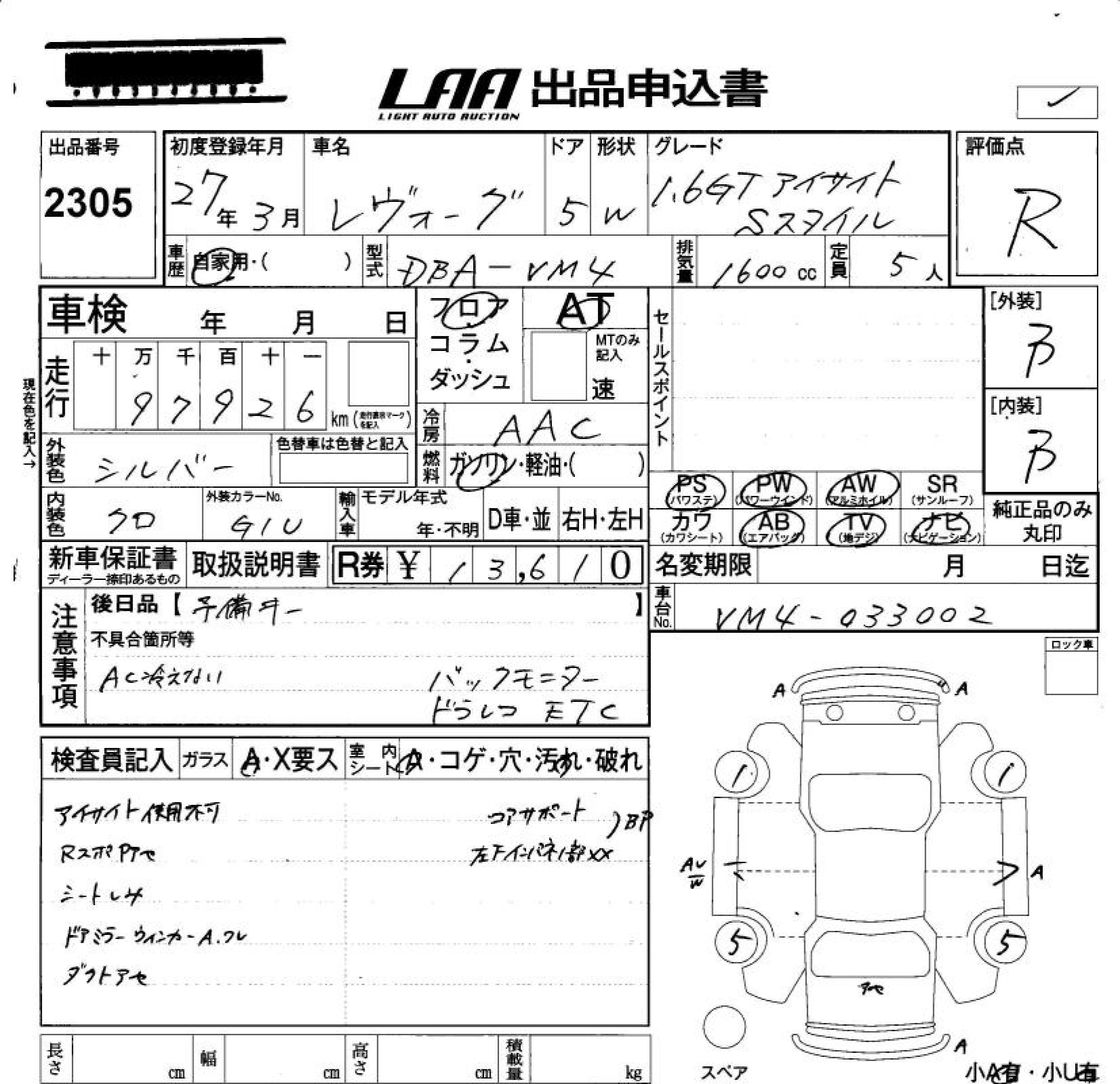 SUBARU LEVORG
