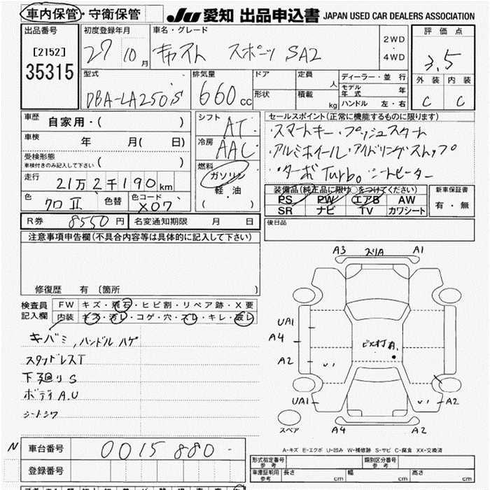 DAIHATSU CAST