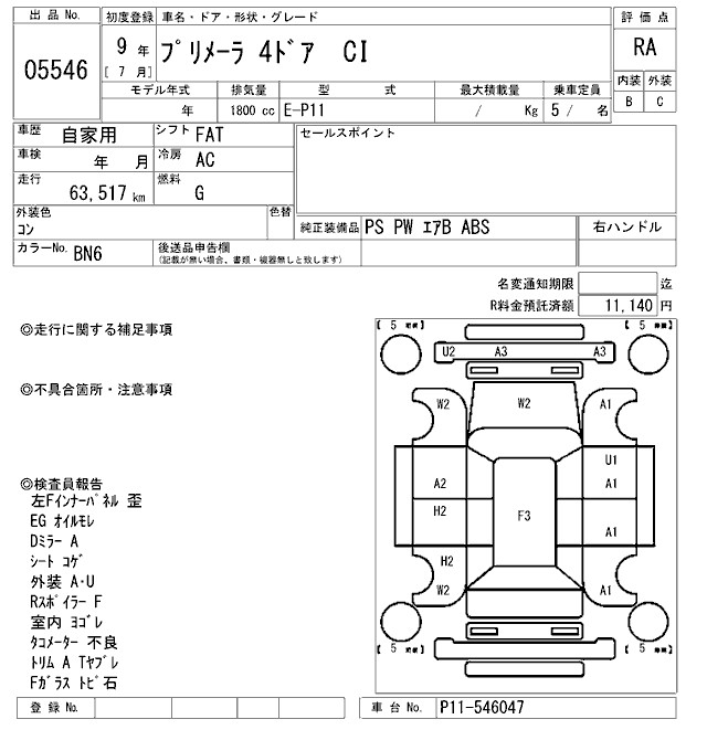NISSAN PRIMERA