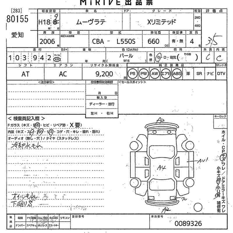 DAIHATSU MOVE LATTE