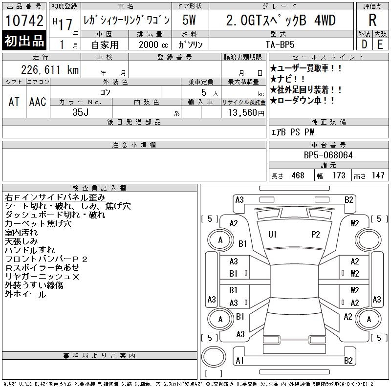 SUBARU LEGACY