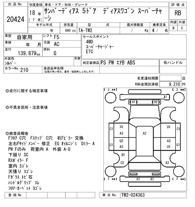 SUBARU SAMBAR