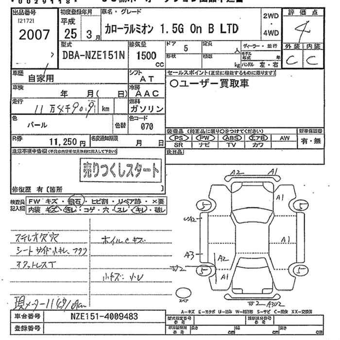 TOYOTA COROLLA RUMION