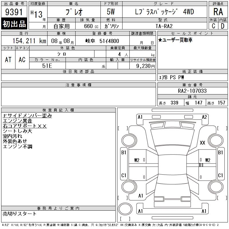 SUBARU PLEO