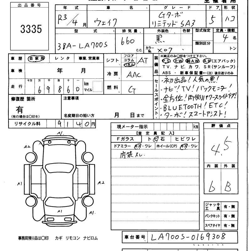 DAIHATSU WAKE