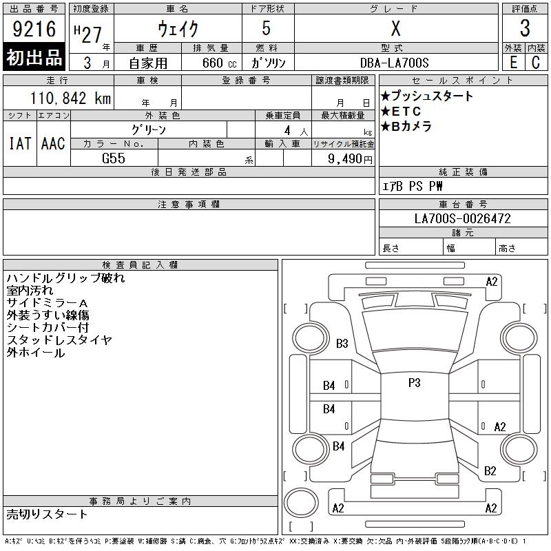 DAIHATSU WAKE