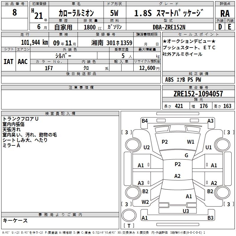 TOYOTA COROLLA RUMION