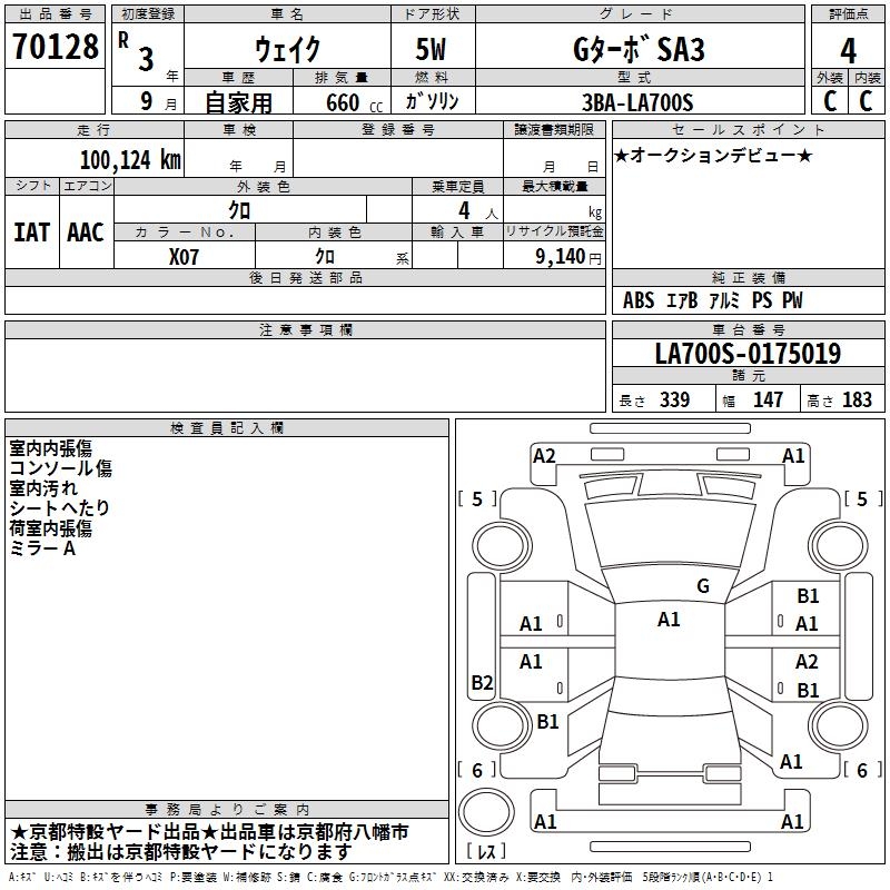 DAIHATSU WAKE