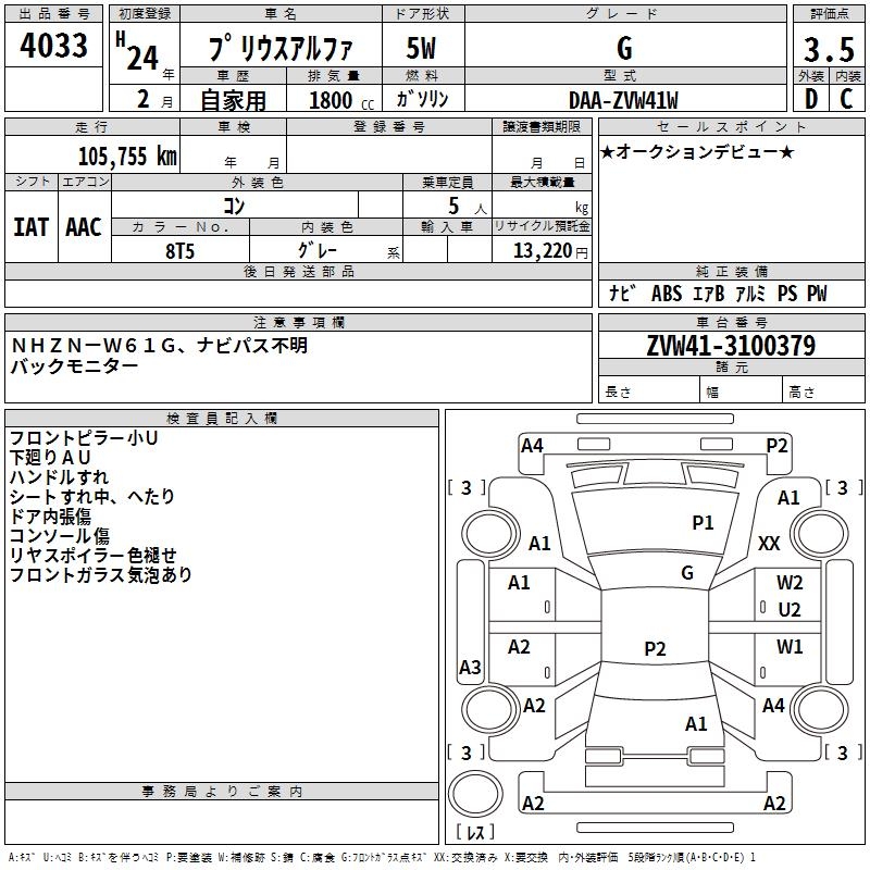 TOYOTA PRIUS ALPHA