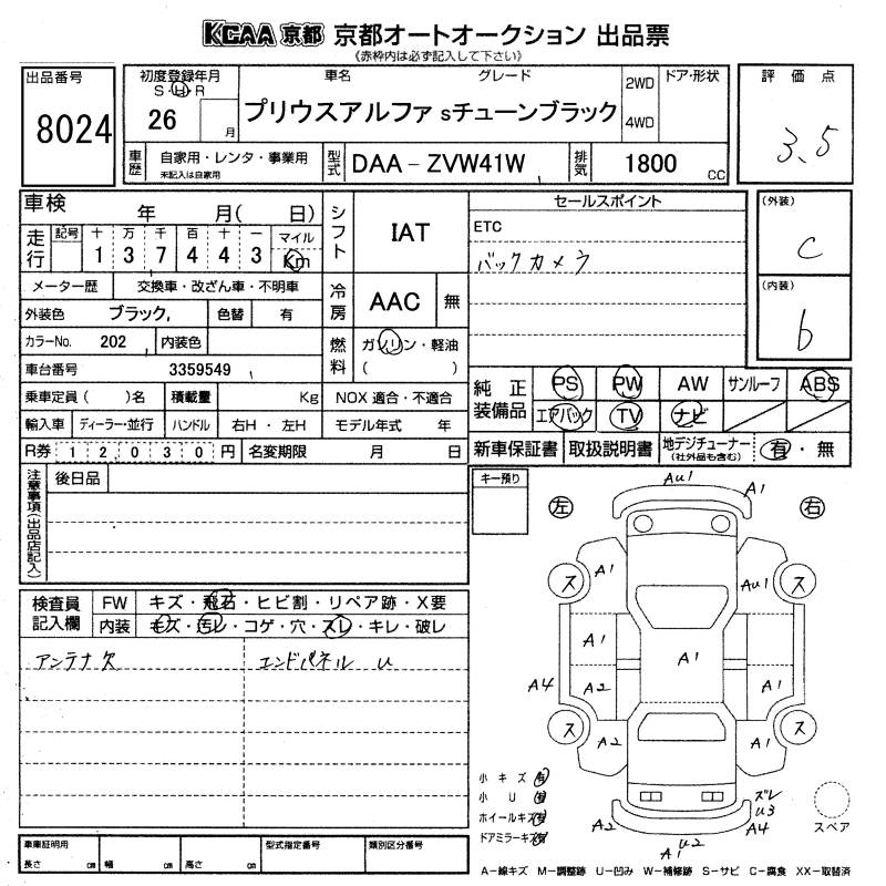 TOYOTA PRIUS ALPHA