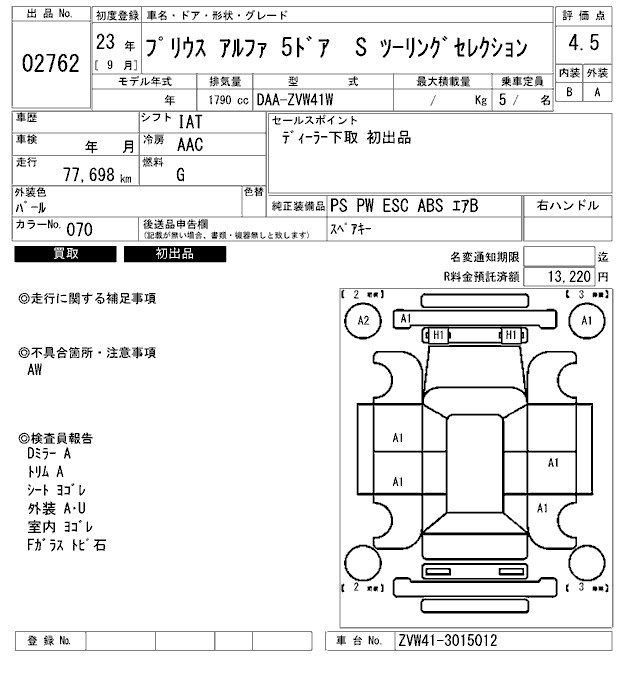 TOYOTA PRIUS ALPHA