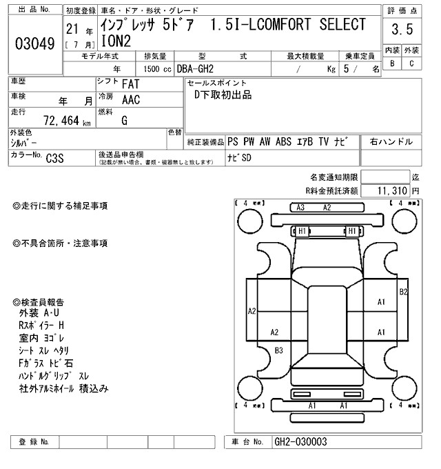 SUBARU IMPREZA