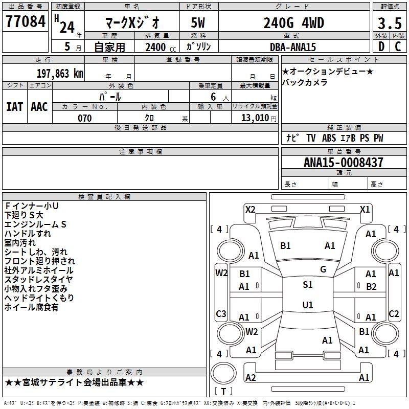 TOYOTA MARK X ZIO