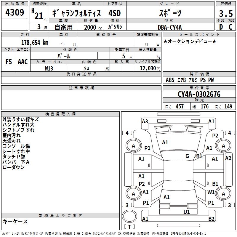 MITSUBISHI GALANT FORTIS