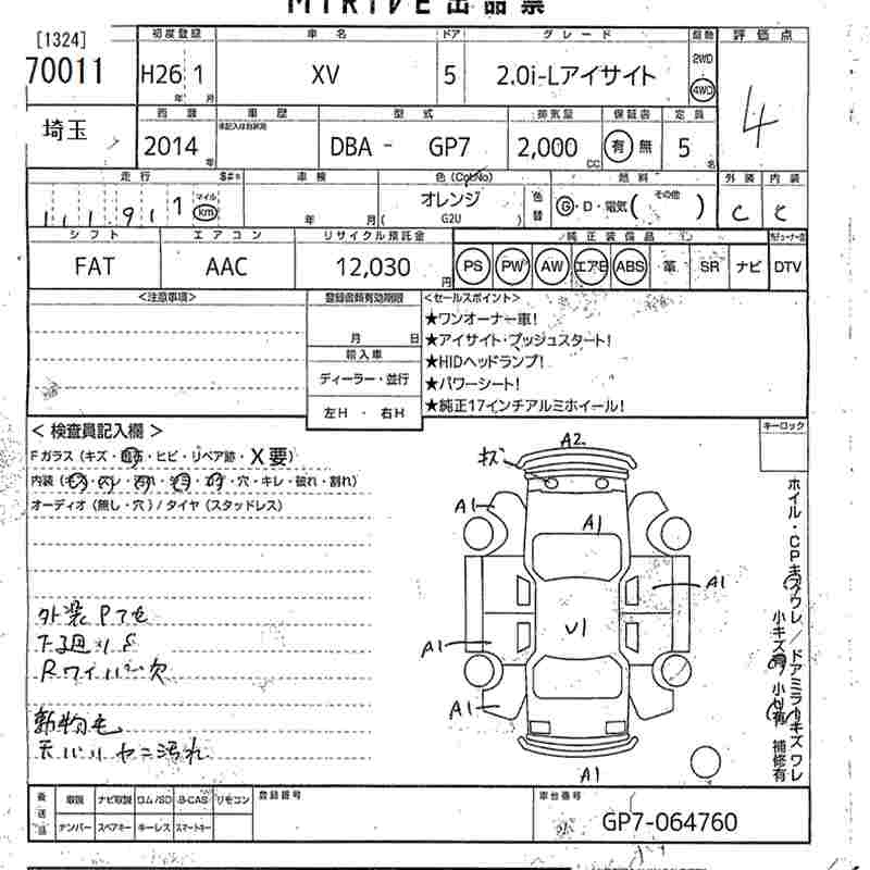 SUBARU XV