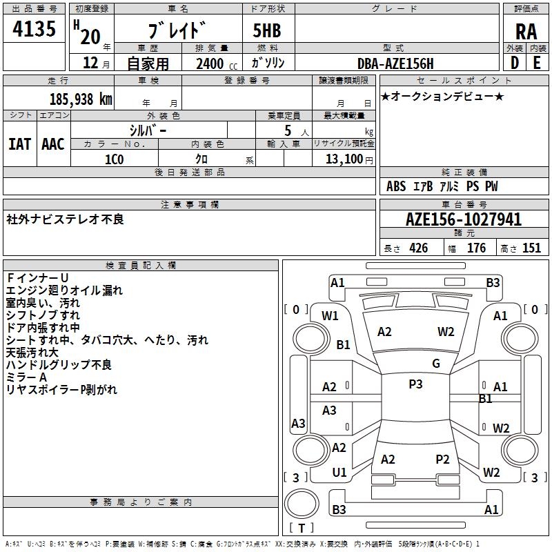 TOYOTA BLADE