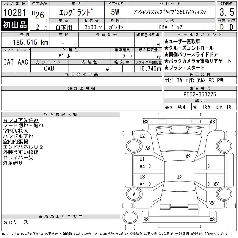 NISSAN ELGRAND