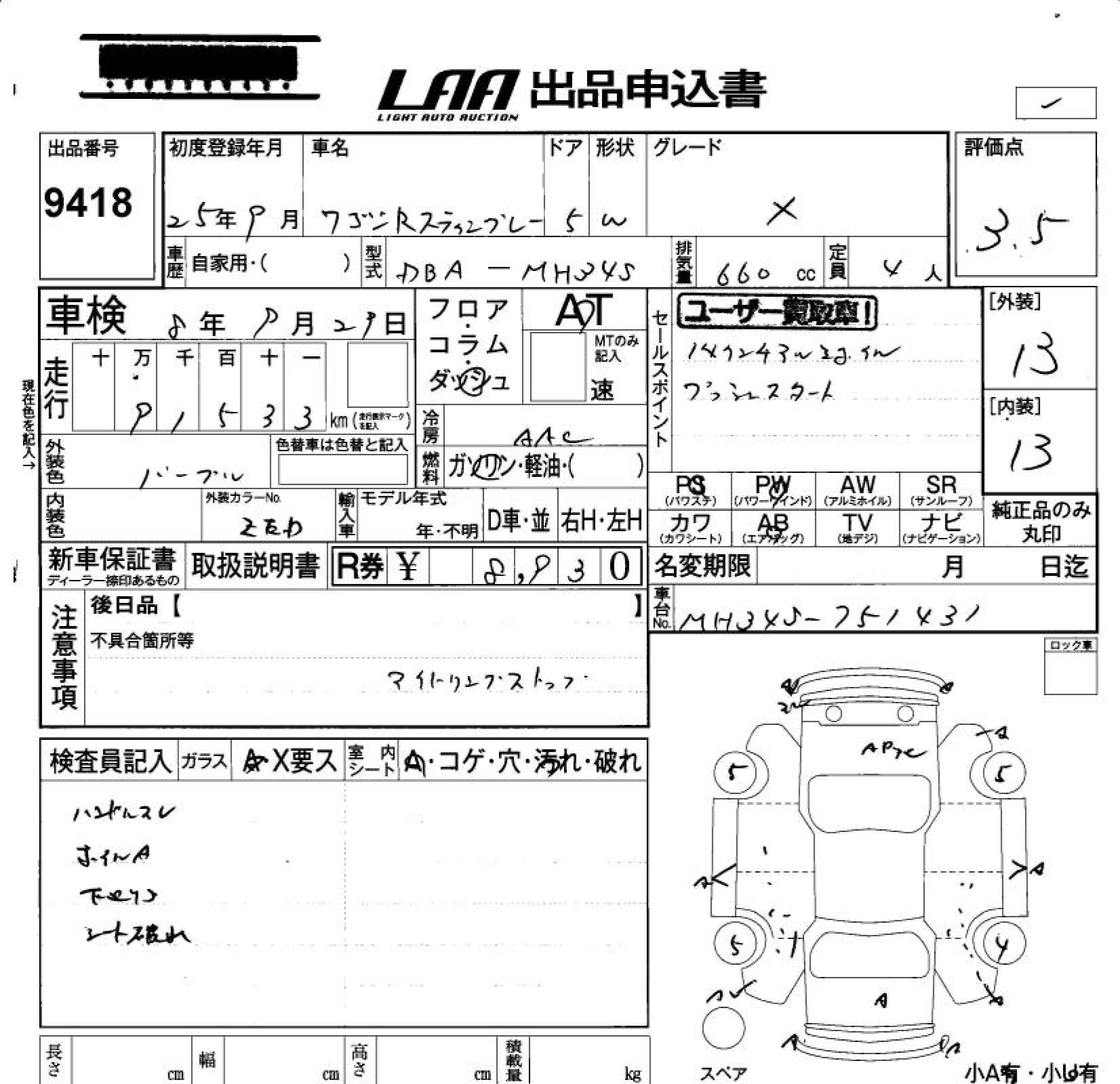 SUZUKI WAGON R
