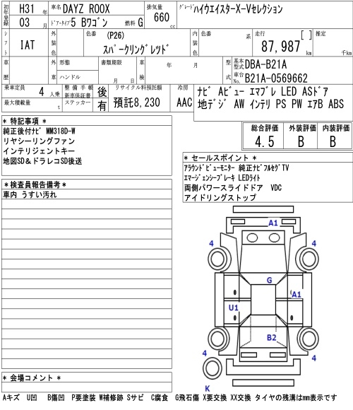 NISSAN DAYZ ROOX