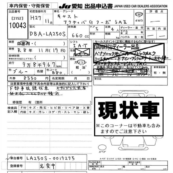 DAIHATSU CAST